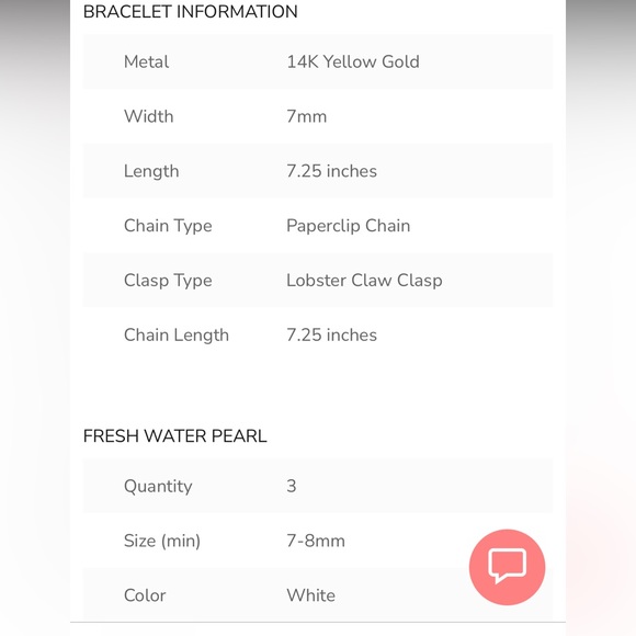 14k Yellow Gold Freshwater Cultured Pearl Station Paperclip Bracelet - Picture 10 of 10